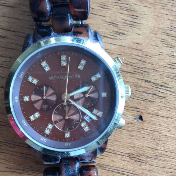 Michael Kors tortoise watch - Picture 2 of 4